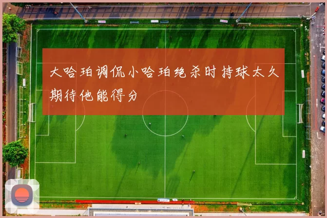 大哈珀调侃小哈珀绝杀时持球太久期待他能得分